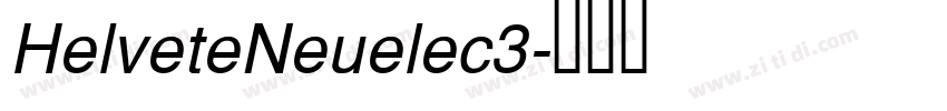 HelveteNeuelec3字体转换