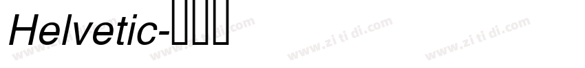 Helvetic字体转换