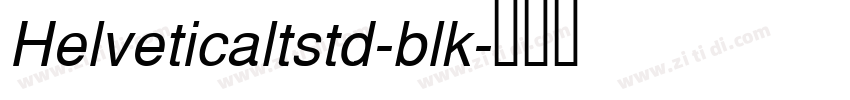 Helveticaltstd-blk字体转换