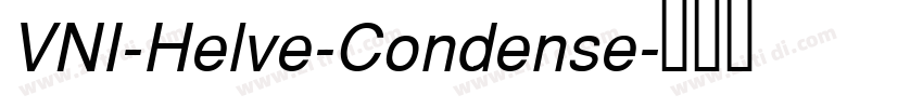 VNI-Helve-Condense字体转换
