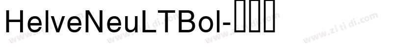 HelveNeuLTBol字体转换