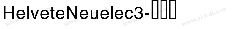 HelveteNeuelec3字体转换