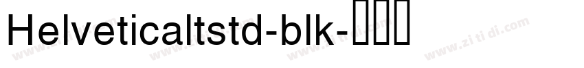 Helveticaltstd-blk字体转换