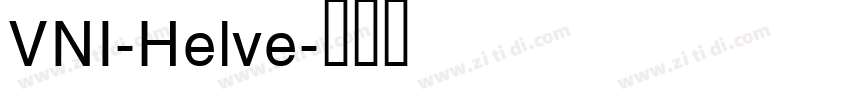 VNI-Helve字体转换