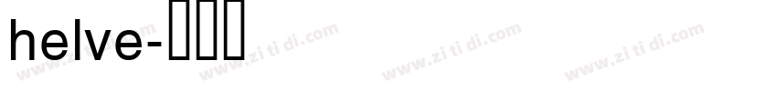 helve字体转换
