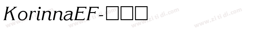 KorinnaEF字体转换