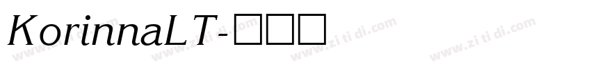 KorinnaLT字体转换