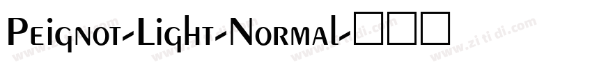 Peignot-Light-Normal字体转换