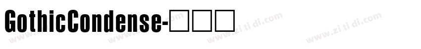 GothicCondense字体转换