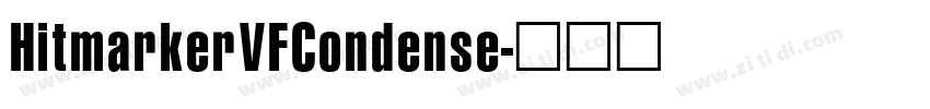 HitmarkerVFCondense字体转换