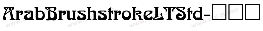 ArabBrushstrokeLTStd字体转换