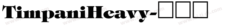 TimpaniHeavy字体转换
