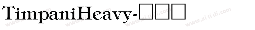 TimpaniHeavy字体转换