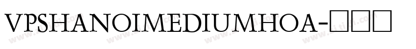 VPSHaNoiMediumHoa字体转换