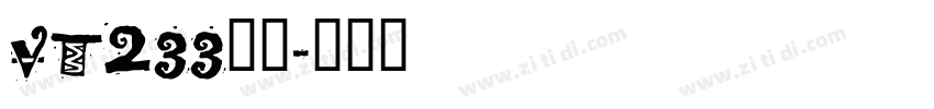 vt233字体字体转换