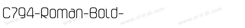 C794-Roman-Bold字体转换