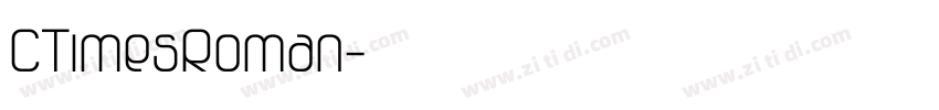 CTimesRoman字体转换