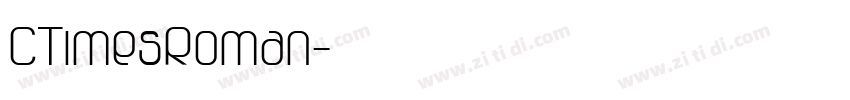 CTimesRoman字体转换