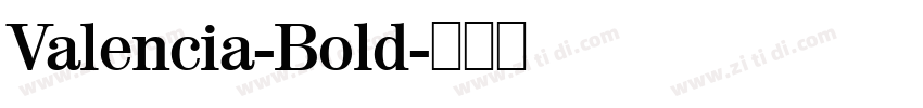 Valencia-Bold字体转换