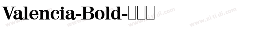 Valencia-Bold字体转换