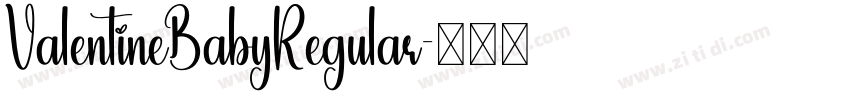 ValentineBabyRegular字体转换