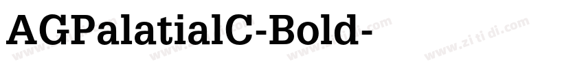 AGPalatialC-Bold字体转换