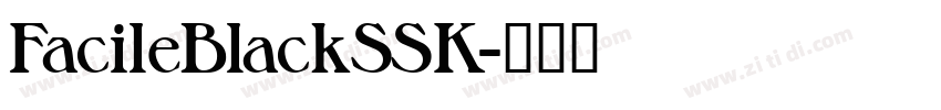 FacileBlackSSK字体转换