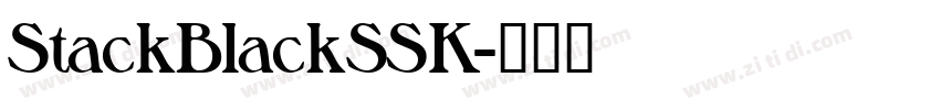 StackBlackSSK字体转换