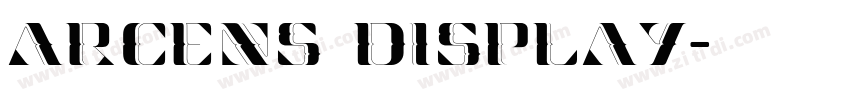 Arcens_Display字体转换