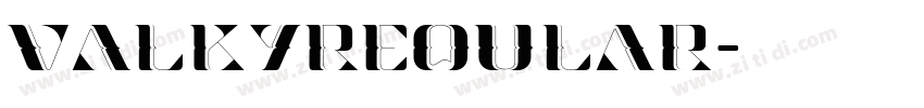 ValkyReqular字体转换