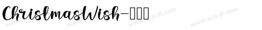 ChristmasWish字体转换