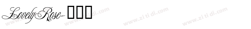 LovelyRose字体转换