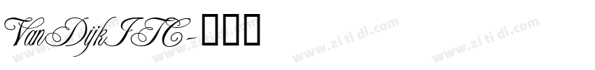VanDijkITC字体转换