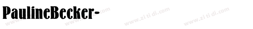 PaulineBecker字体转换