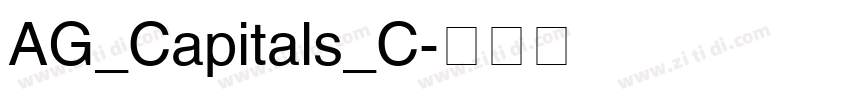AG_Capitals_C字体转换