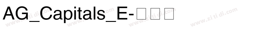 AG_Capitals_E字体转换