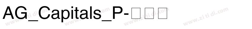 AG_Capitals_P字体转换