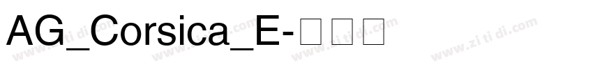AG_Corsica_E字体转换