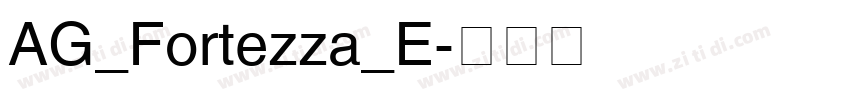 AG_Fortezza_E字体转换