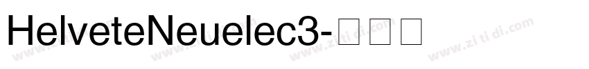 HelveteNeuelec3字体转换
