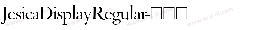 JesicaDisplayRegular字体转换
