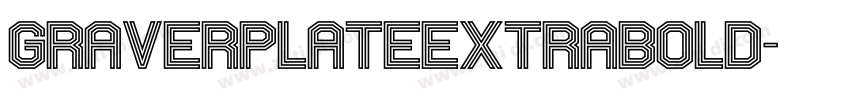 GraverplateExtrabold字体转换