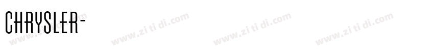 chrysler字体转换