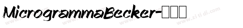 MicrogrammaBecker字体转换