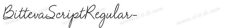 BittevaScriptRegular字体转换