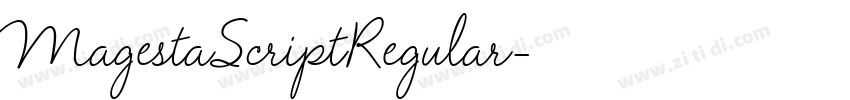 MagestaScriptRegular字体转换