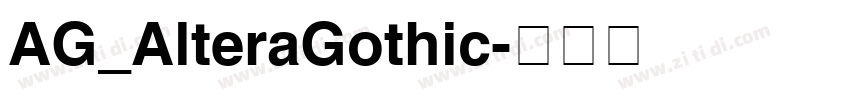 AG_AlteraGothic字体转换