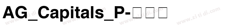AG_Capitals_P字体转换