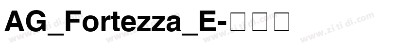 AG_Fortezza_E字体转换