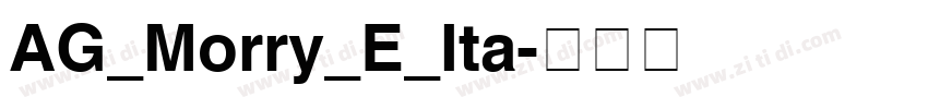 AG_Morry_E_Ita字体转换